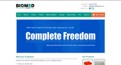 Desktop Screenshot of biomeddisposeit.com